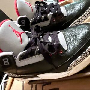 Jordan Black and Gray Sneakers with Classic Silhouette